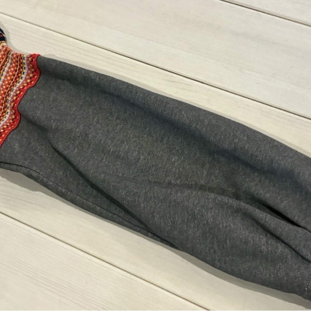 NATURAL LIFE knit trim pullover French terry sweater sweatshirt boho L/XL - Picture 13 of 13